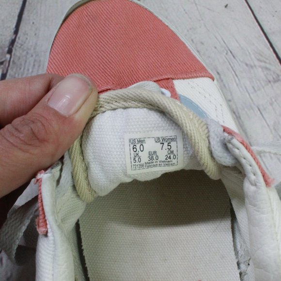 Vans All Star Chuck Taylor Tri Color Skate Low Top Lace Up Sneaker M 6 L 7.5 - Picture 6 of 8